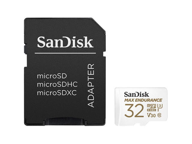 Карти памет SanDisk 32GB MAX ENDURANCE UHS-I microSDHC карта с памет със SD адаптер