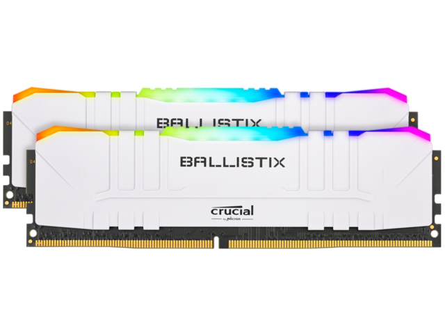 Оперативна памет 16GB (2x8GB) DDR4 3200MHz Crucial Ballistix White RGB