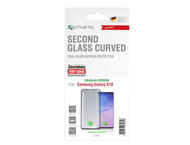 Защитно фолио 4smarts Second Glass UltraSonix with Colour Frame - калено стъклено защитно покритие с извити ръбове за Samsung Galaxy S10 5G (черен-прозрачен)