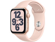 Смарт часовници Apple Watch SE GPS, 44mm 44mm Gold Aluminium Case with Pink Sand Sport Band - Regular