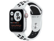 Смарт часовници Apple Watch Nike SE GPS, 40mm Silver Aluminium Case with Pure Platinum/Black Nike Sport Band - Regular