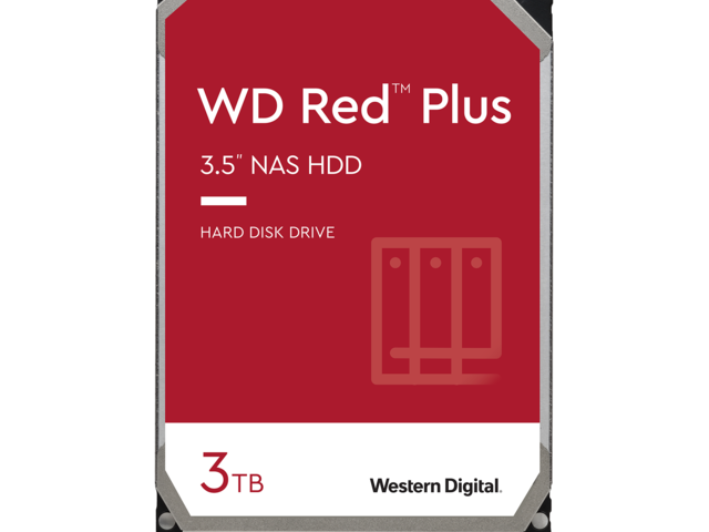Твърди дискове 3TB 5400rpm Western Digital Red Plus NAS