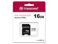 Карти памет Transcend 300S 16GB microSDHC Adapter