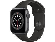 Смарт часовници Apple Watch S6 GPS, 40mm Space Gray Aluminium Case with Black Sport Band - Regular