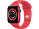 Смарт часовници Apple Watch S6 GPS, 44mm RED Aluminium Case with RED Sport Band - Regular