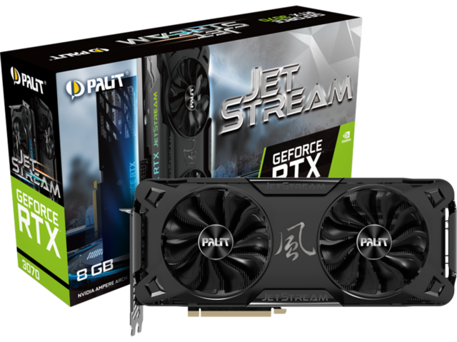 Видео карти Palit GeForce RTX 3070 JetStream