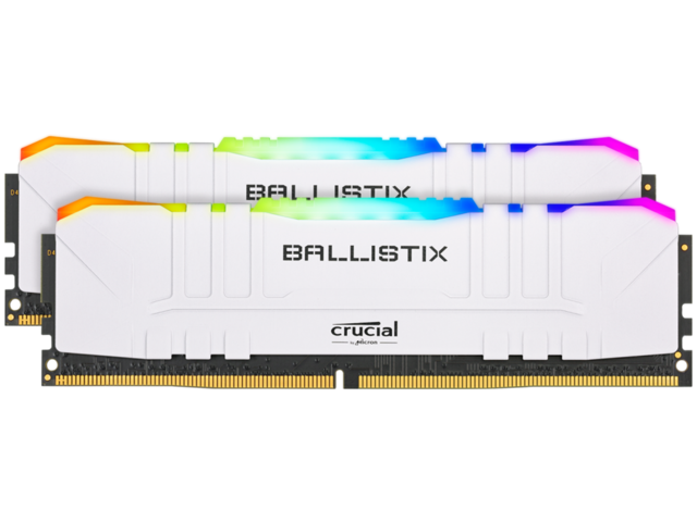 Оперативна памет 32GB (2x16GB) DDR4 3200MHz Crucial Ballistix White RGB