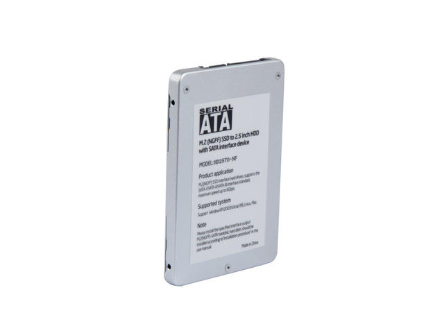 Джаджи Makki кутия за ссд Caddy Convertor M.2 NGFF SSD to 2.5" SATA3, Aluminium