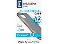 Калъфи Cellular line Microban за iPhone 12/12 Pro, черен