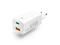 Зарядни устройства Hama GaN Charger, USB-C Power Delivery (PD) + USB-A QC 3.0, 65W, white