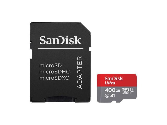 Карти памет Sandisk Ultra microSDHC, 400GB, с SD адаптер