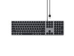 Клавиатури Satechi Aluminum Wired Keyboard for Mac - US - Space Gray
