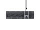 Клавиатури Satechi Aluminum Wired Keyboard for Mac - US - Space Gray