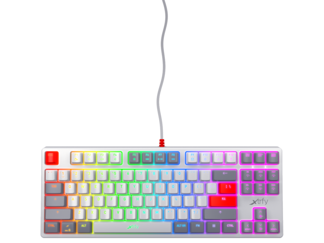 Клавиатури Xtrfy K4 TKL RETRO RGB Kailh Red Switch, US Layout