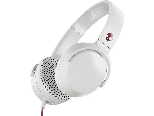 Слушалки Skullcandy Riff, в бяло-сиво