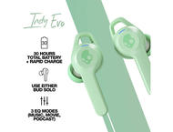 Слушалки Skullcandy Indy Evo, в цвят мента