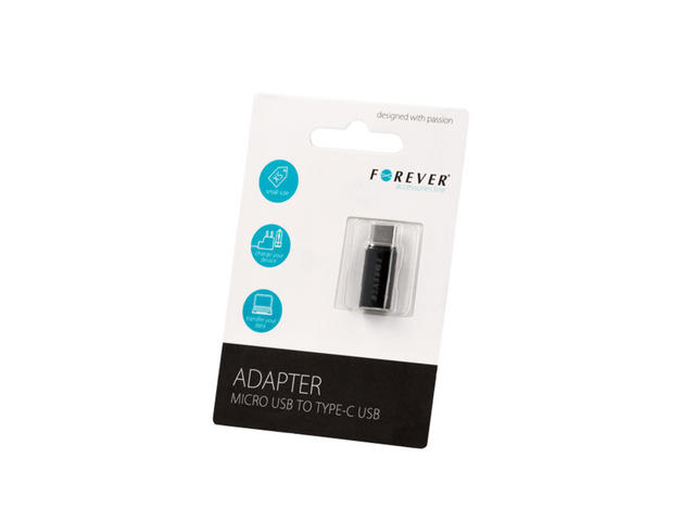 Кабели и Адаптери Forever micro USB - USB C-type адаптер