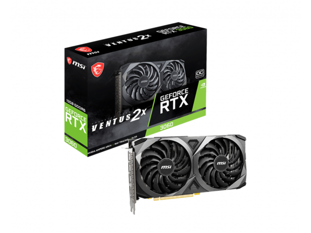 Видео карти MSI GeForce RTX 3060 VENTUS 2X 12G OC