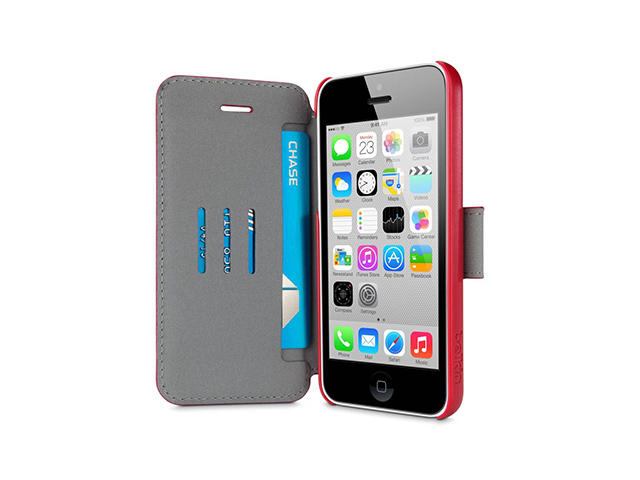 Калъфи Belkin Wallet Folio калъф/стойка за iPhone 5C