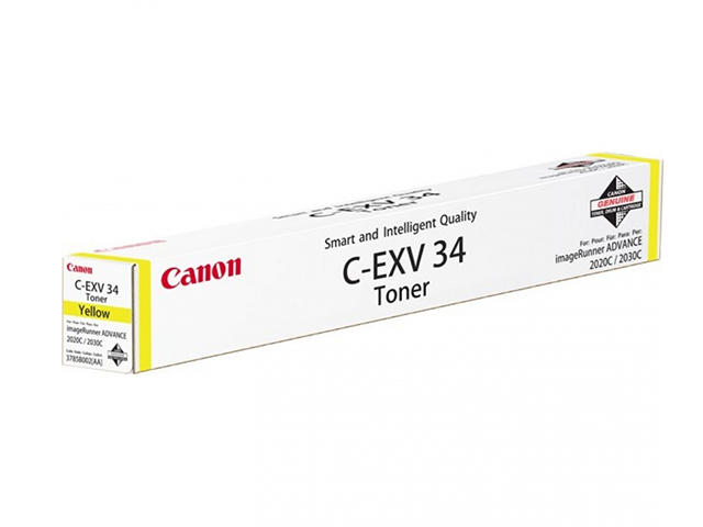 Консумативи Canon Toner C-EXV34 Yellow