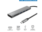 USB Хъб TRUST Halyx Fast USB-C Hub & Card Reader