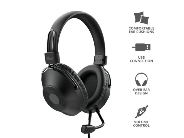 Слушалки TRUST Ozo USB Headset