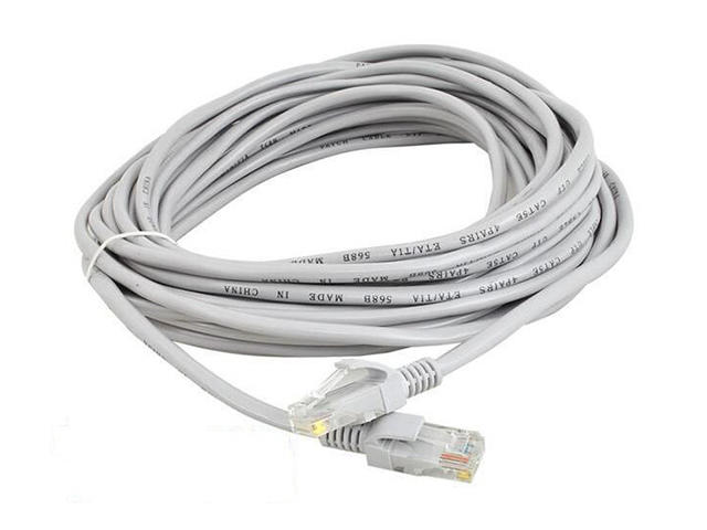 Кабели и Адаптери VCom Кабел LAN UTP Cat5e Patch Cable - NP511B-Gray-10m