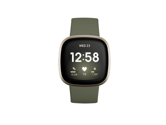 Смарт часовници Fitbit Versa 3 Soft Gold Aluminum/Olive