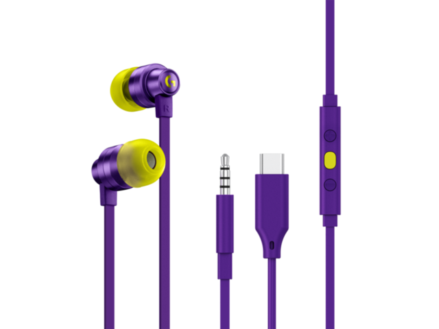 Слушалки Logitech G333 Gaming Earphones, Purple