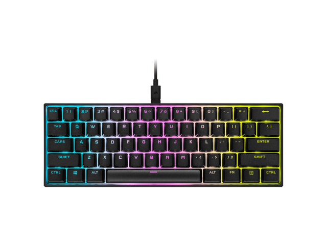 Клавиатури Corsair K65 RGB MINI 60% Mechanical Gaming Keyboard — CHERRY MX Red