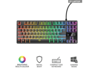 Клавиатури TRUST GXT 833 Thado TKL Illuminated Gaming Keyboard