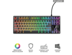 Клавиатури TRUST GXT 833 Thado TKL Illuminated Gaming Keyboard
