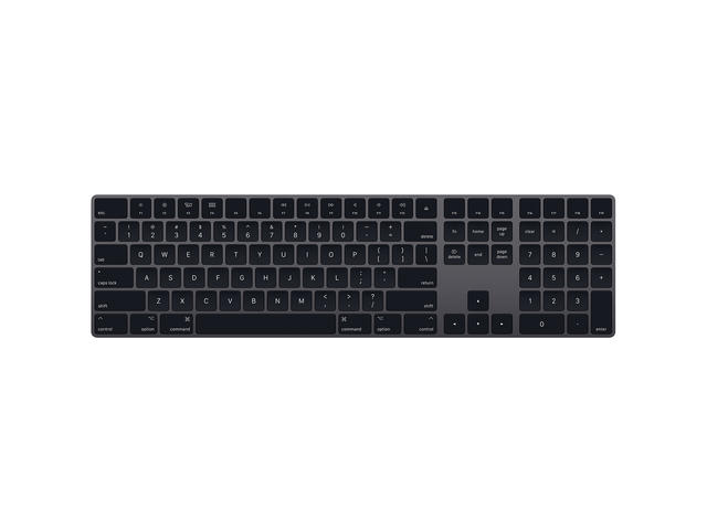 Клавиатури Apple Magic Keyboard with Numeric Keypad - US English - Space Grey