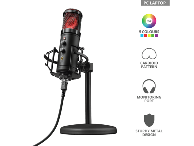 Микрофони Trust GXT 256 Exxo USB Streaming Microphone