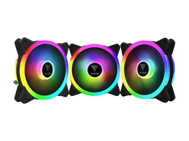 Вентилатори Gamdias Fan Pack 3x120mm AEOLUS M2-1203 RGB Lite 120mm 