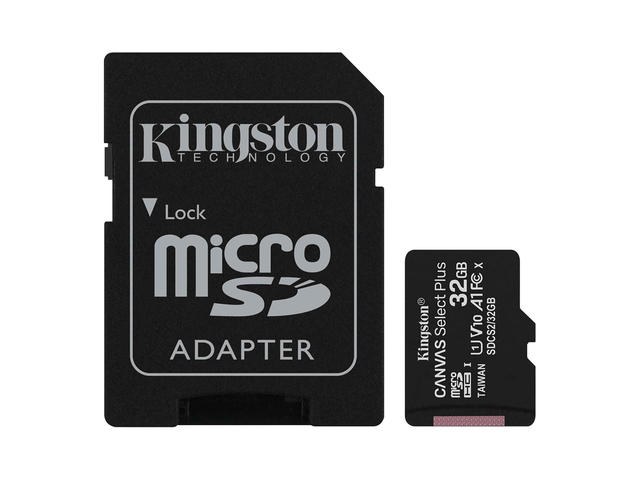 Карти памет 32GB Kingston Canvas Select microSDHC UHS-I Class 10