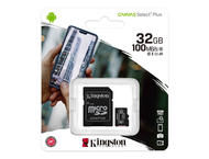 Карти памет 32GB Kingston Canvas Select microSDHC UHS-I Class 10