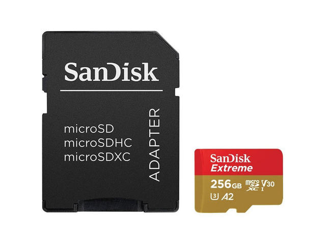 Карти памет 256GB microSD SanDisk Extreme Class 10 + RescuePRO Deluxe