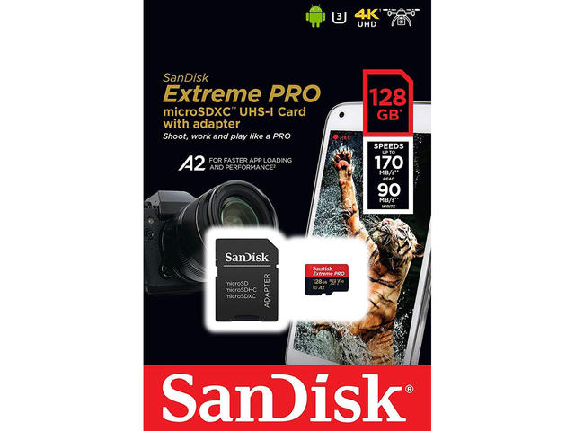 Карти памет 128GB SanDisk Extreme® PRO microSDXC™ UHS-I CARD