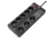 Разклонители Hama Power Strip, 8 гнезда, черен