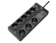 Разклонители Hama Power Strip, 8 гнезда, черен