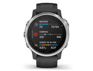 Смарт часовници Garmin Fenix 6S Solar Silver with Black Band