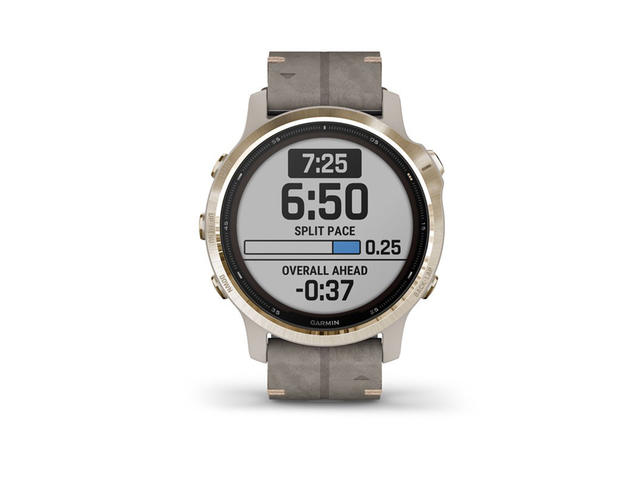 Смарт часовници Garmin Fenix 6S Pro Solar Light Gold / Shale Suede