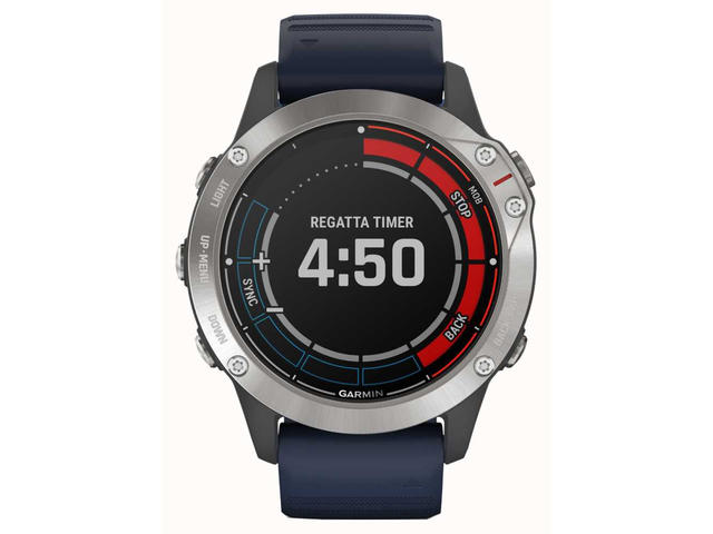 Смарт часовници Garmin Quatix 6 Grey with Captain Blue Band 