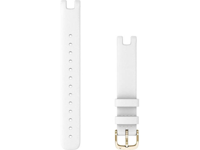 Каишки Каишка за Garmin Lily - White Italian Leather с Cream Gold