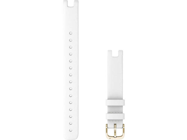 Каишки Каишка за Garmin Lily - White Italian Leather с Cream Gold (Large)