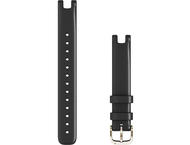 Каишки Каишка за Garmin Lily - Black Italian Leather с Cream Gold