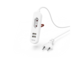 Разклонители Hama USB Power Supply Unit, 1.9 м, бял