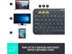 Клавиатури Logitech K380 Multi-device Bluetooth Keyboard UK English (Qwerty) - Dark Grey