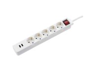 Разклонители Hama "USB 3.4A" Power Strip, бял 5